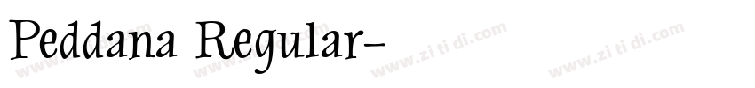 Peddana Regular字体转换